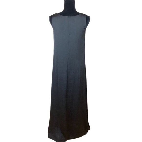 RUDSAK MAXI LONG BOHO RELAXED SILKY SLEVELESS DRESS - Picture 5 of 10